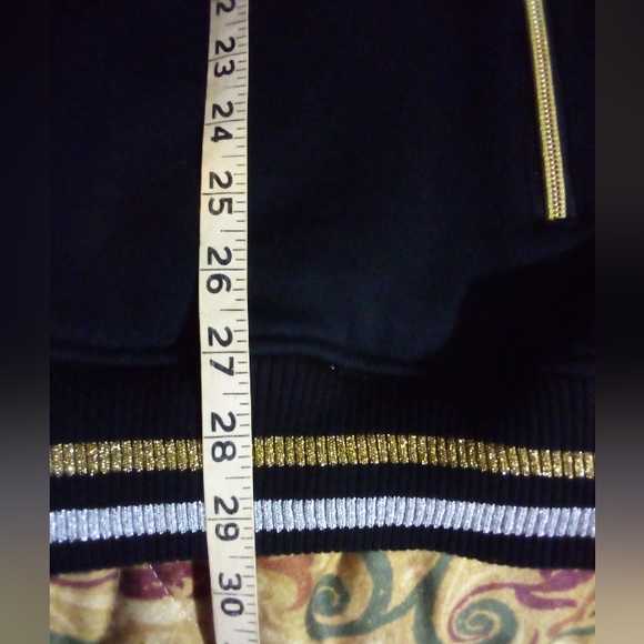 SOUTH POLE Premium Designer Full Zip Embroidered Studded Jacket Men's L Black - Picture 15 of 16